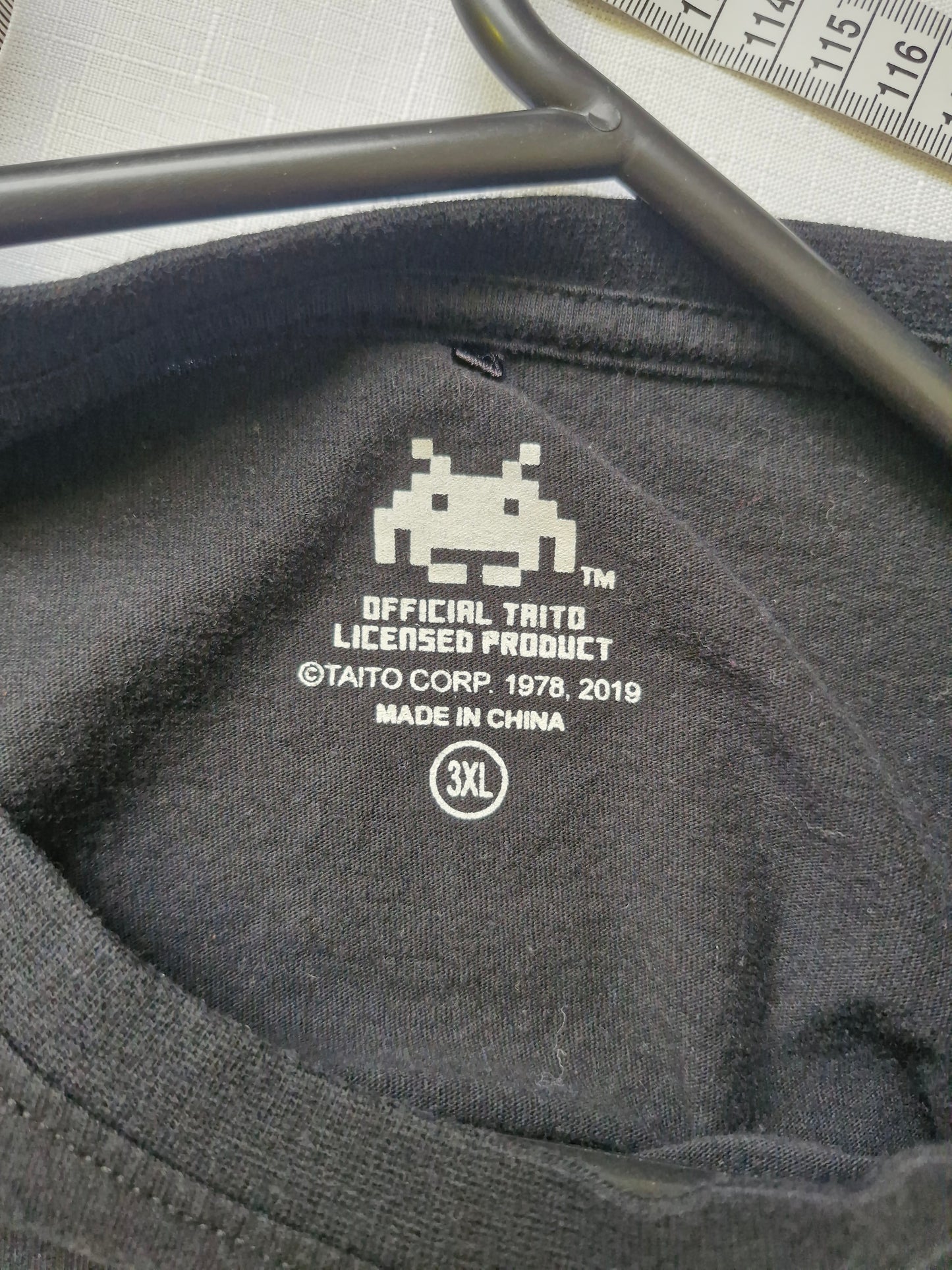 Space Invaders Graphic T-Shirt - Black - Size Men's XXXL
