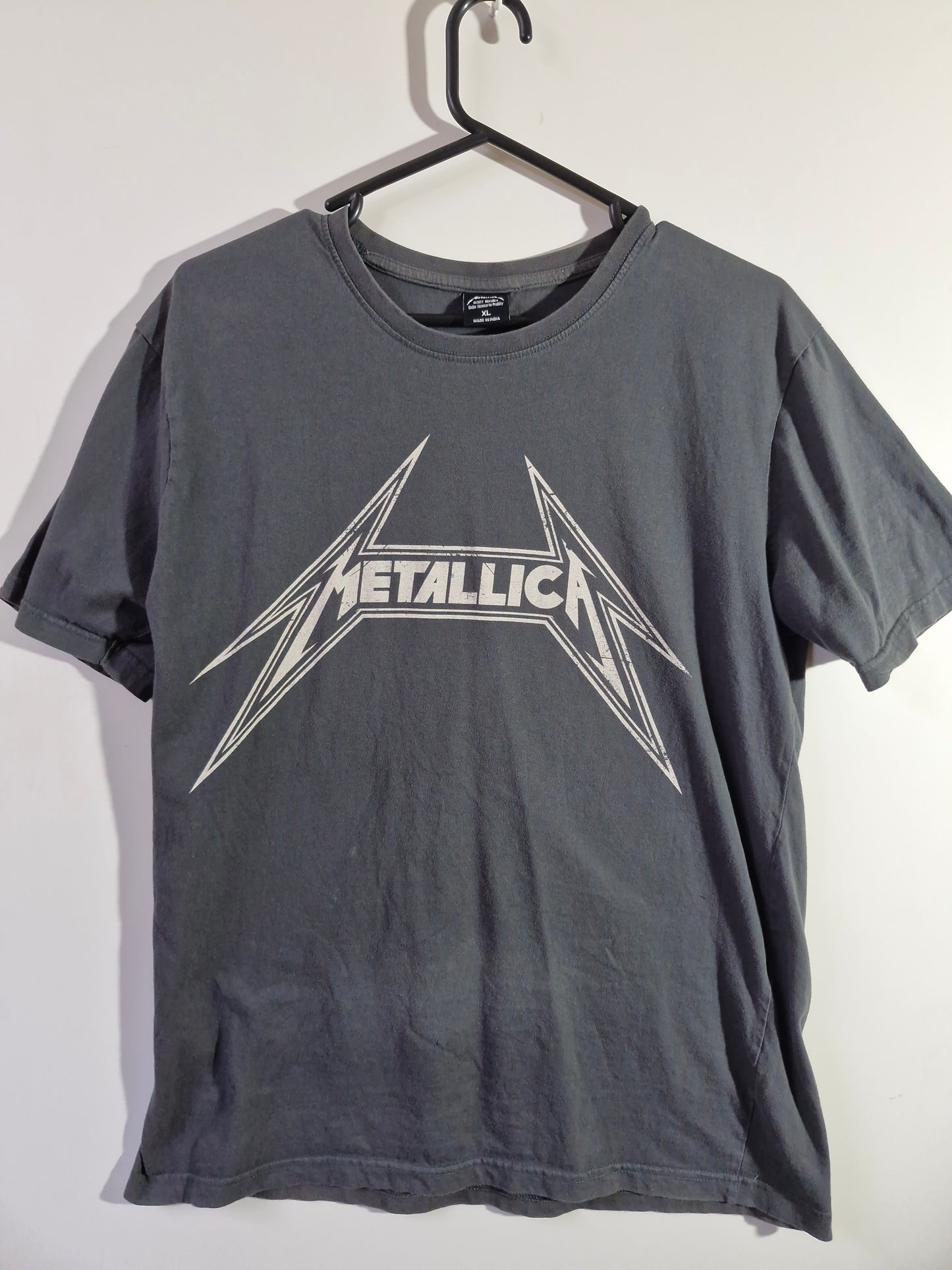 Metallica Logo Graphic T-Shirt - Grey - Size Men's XL