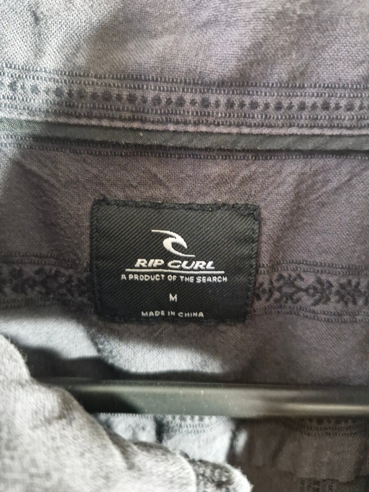 Rip Curl Striped Button-Up Surf Shirt - Brown - Size Men's Medium