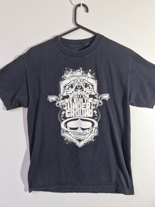 STH Skull & Guns Graphic T-Shirt - Black - Size Men's Medium