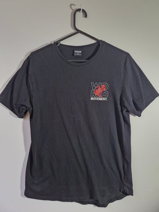 LONGLINE World Movement Graphic T-Shirt - Black - Size Men's Medium