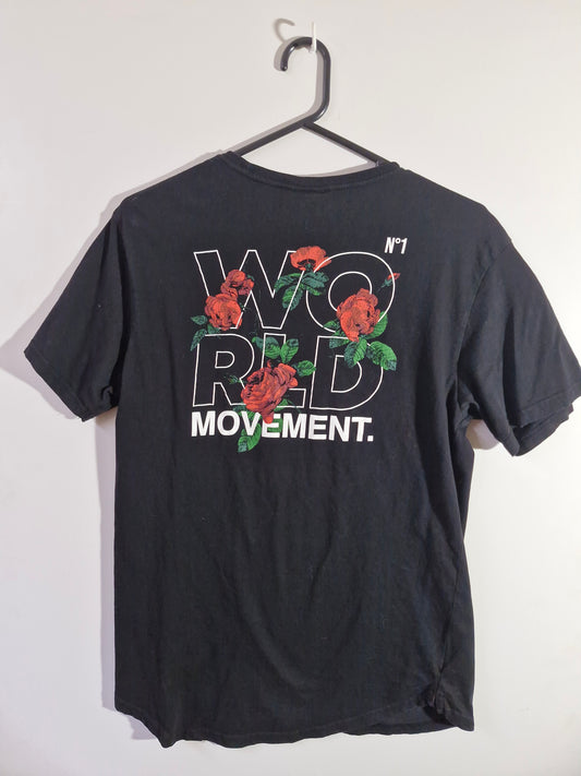 LONGLINE World Movement Graphic T-Shirt - Black - Size Men's Medium