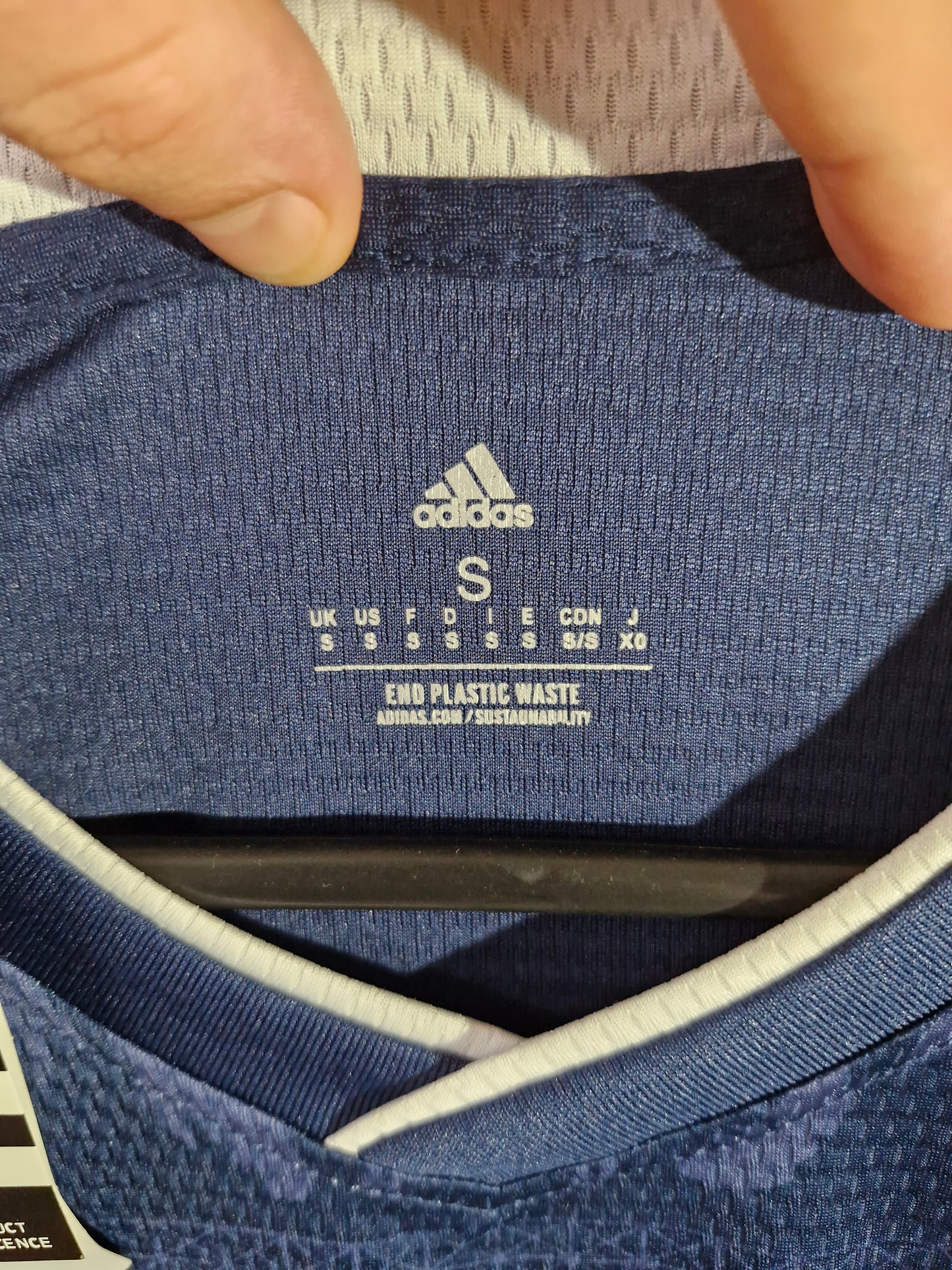 Adidas Zanzibar Support Graphic T-Shirt - Blue &amp; White - Size Men's Small