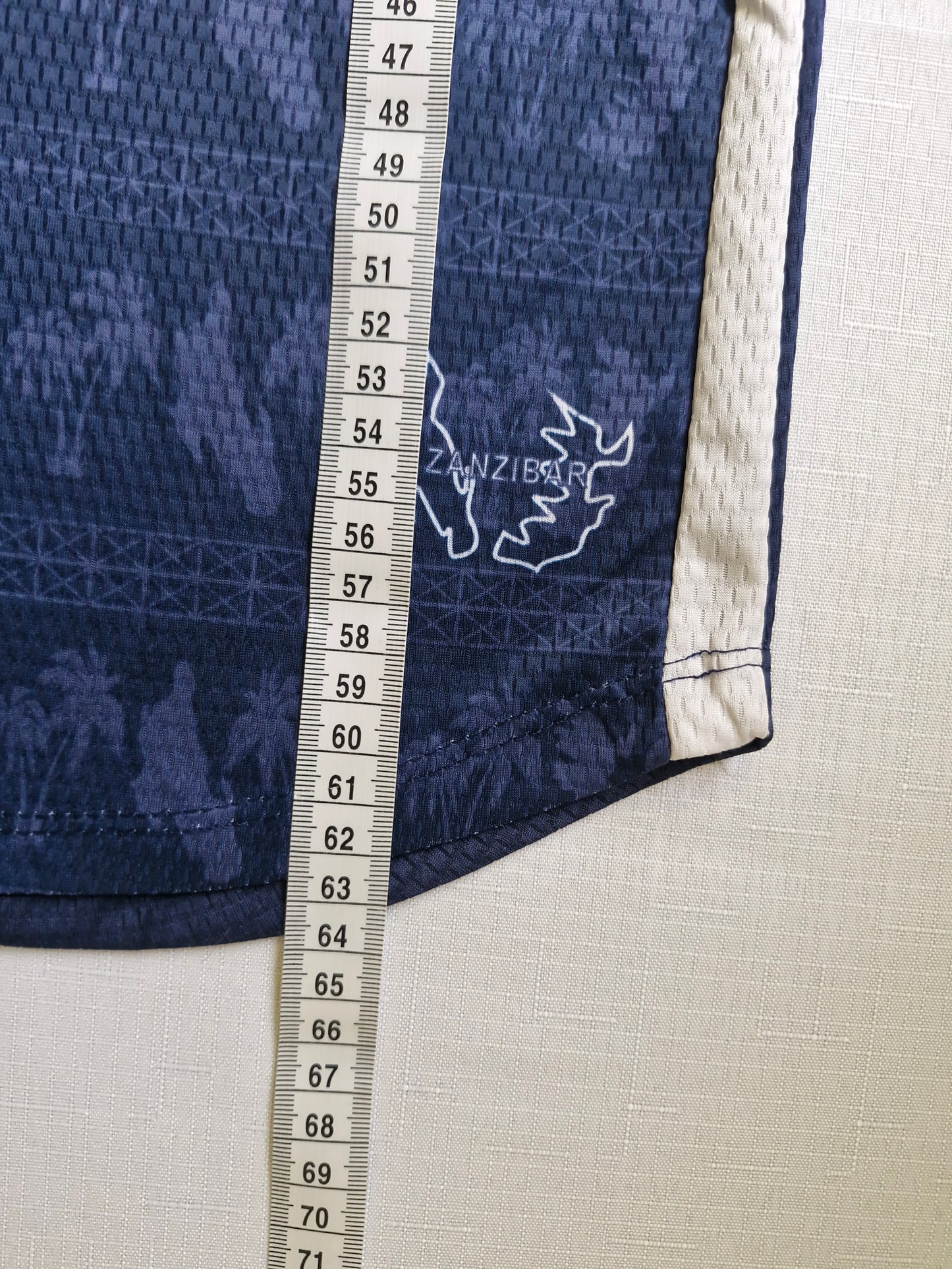 Adidas Zanzibar Support Graphic T-Shirt - Blue &amp; White - Size Men's Small
