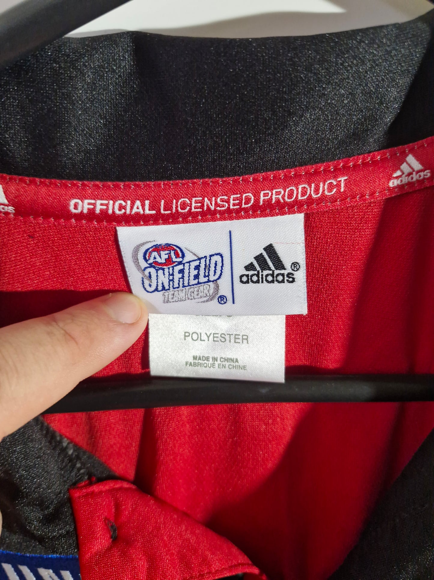 Adidas Essoden Athletic T-Shirt - Black & Red - Size Men's Small